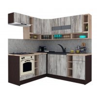 Bucatarie de Colt COSSY NEW 180-200 ST. Wenge / Decor K084